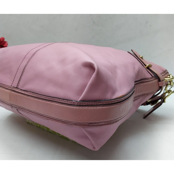 Coach Audrey Pink Leather Zipper Closure Hobo Shoulder bag - Picture 14 of 16